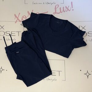 Infinity navy scrub set